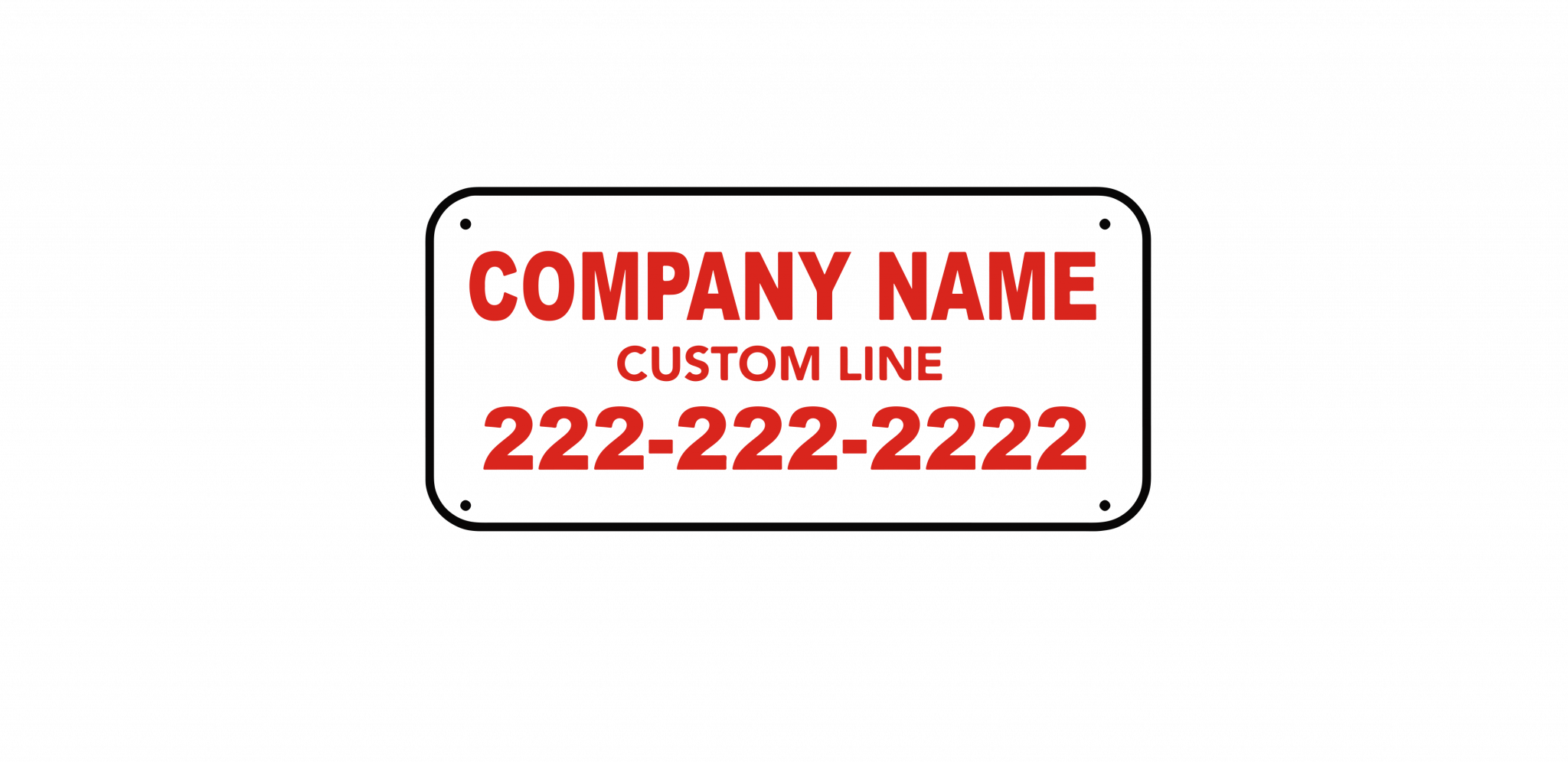Custom Fence Sign Sizes » Custom Fence Signs